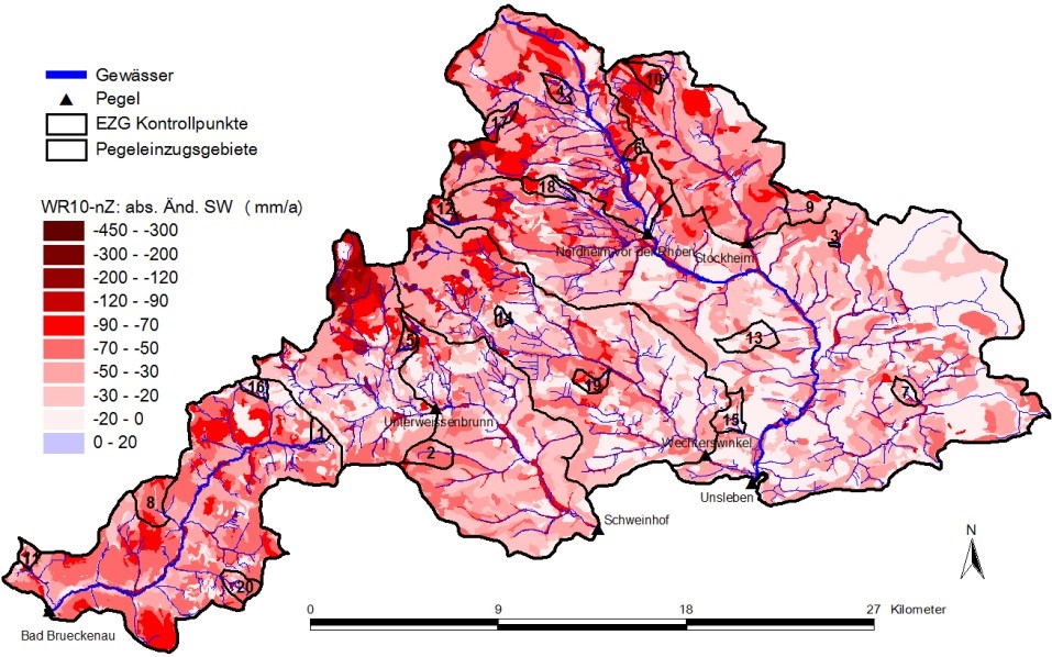 KLIWA – Grundwasser, Fallstudien:“Bayerischer Wald/EInzugsgebiet ILZ“, „Mangfall/Attel/Gaißach“ und „Rhön/Unterfranken“